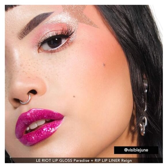 HAUS LABS by Lady Gaga LE RIOT LIP GLOSS Ultra Shine Color PARADISE - MSRP $35 - Picture 3 of 7